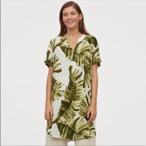 H&M Leaf Print Dress